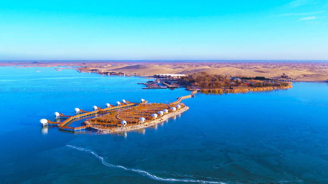 宁夏沙湖：冬日“破冰”之旅